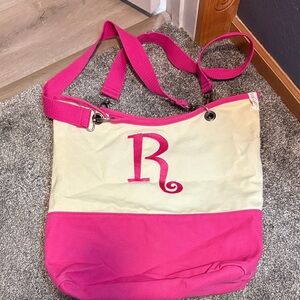 Pink and Cream Thirty-one Tote Bag